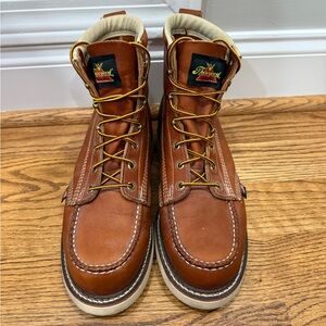 Thorogood American Heritage 6” tobacco moc toe maxwear wedge boots